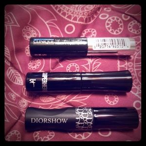 3 mini mascaras (Clinique, It Cosmetics & Dior)